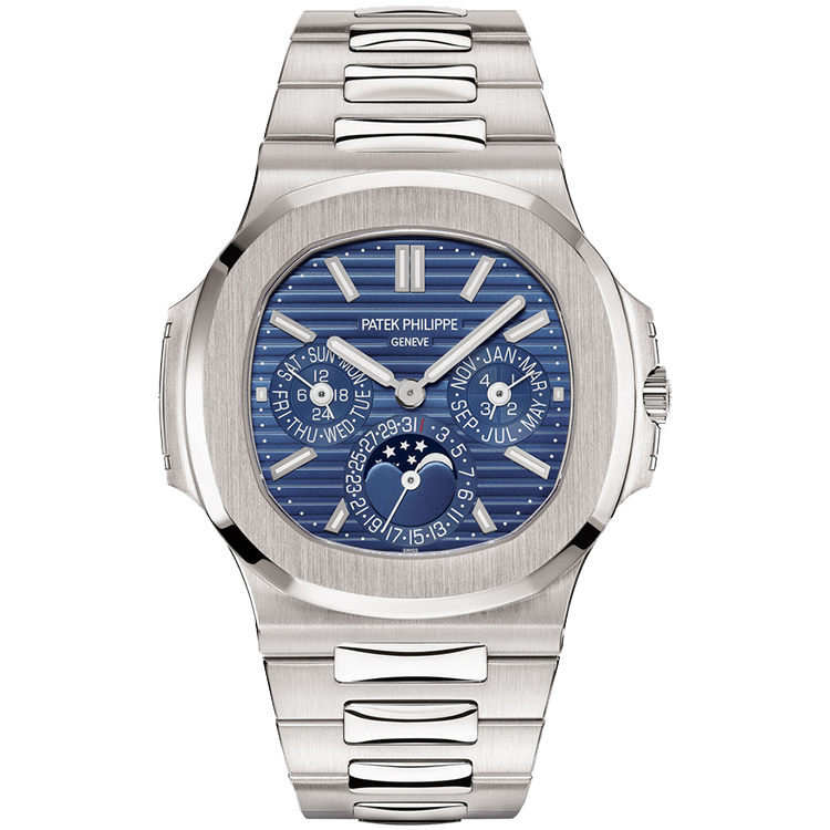 Patek Philippe Nautilus 5740G blue dial white gold case white gold bracelet 40mm