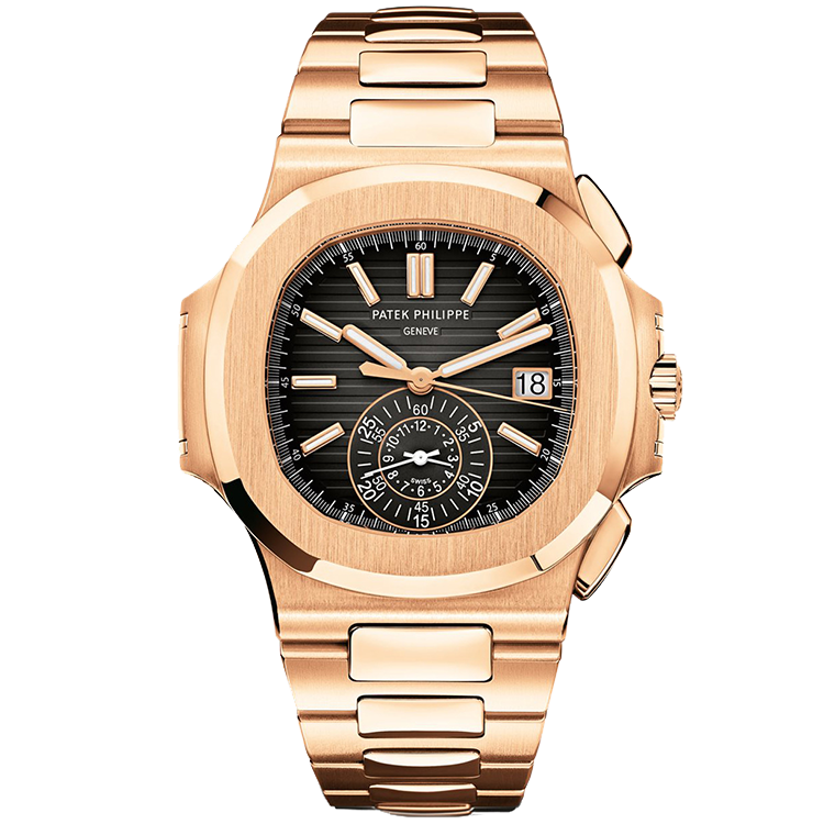 Patek Philippe Nautilus 5980/1R black dial rose gold case rose gold bracelet 40.5mm