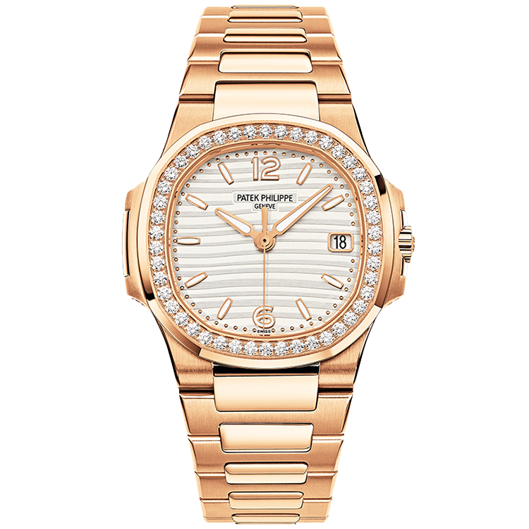 Patek Philippe Lady Nautilus 7010/1R white dial rose gold case rose gold bracelet 32mm