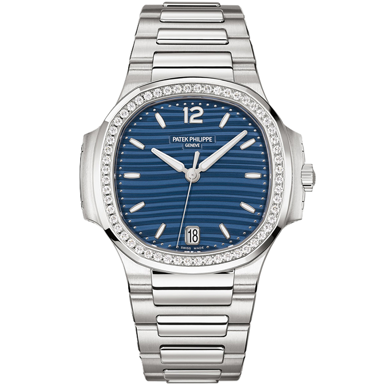 Patek Philippe Lady Nautilus 7118/1200A blue dial steel case steel bracelet 35mm