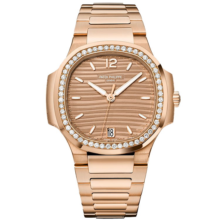 Patek Philippe Lady Nautilus 7118/1200R champagne dial rose gold case rose gold bracelet 35mm