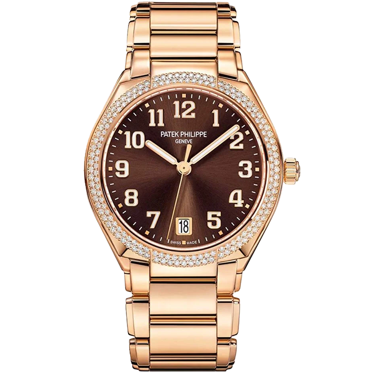 Patek Philippe Twenty~4 7300/1200A chocolate dial rose gold case rose gold bracelet 36mm