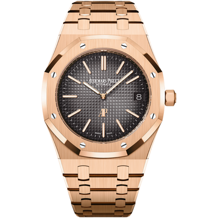 Audemars Piguet Royal Oak, 16202OR, Grey dial, Rose Gold case, Rose Gold bracelet, 39mm