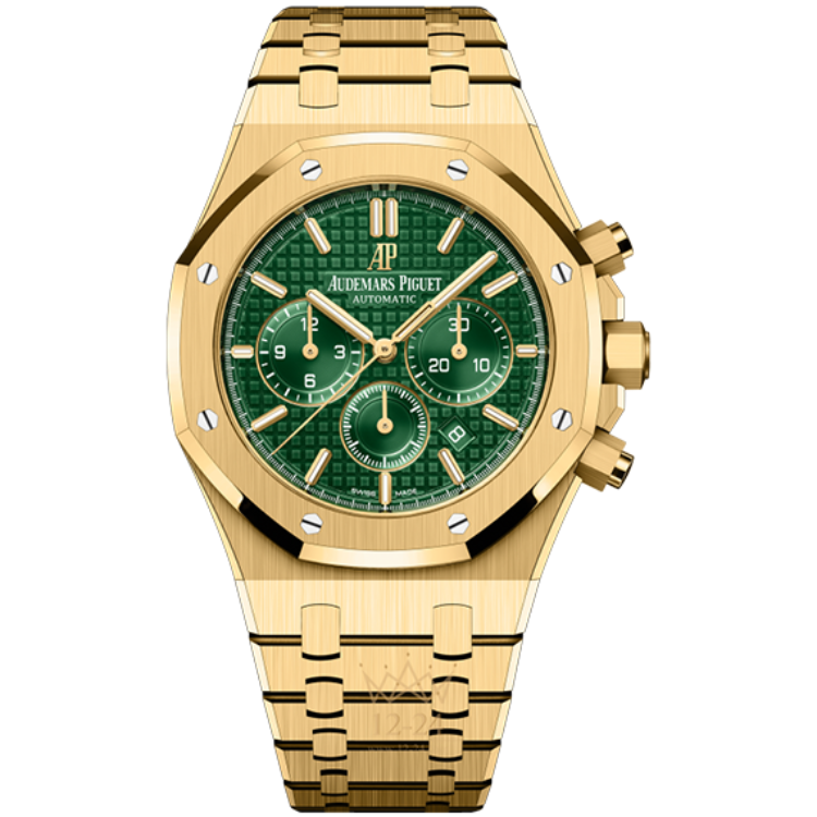 Audemars Piguet Royal Oak, 26331BA, Green dial, Yellow Gold case, Yellow Gold bracelet, 41mm