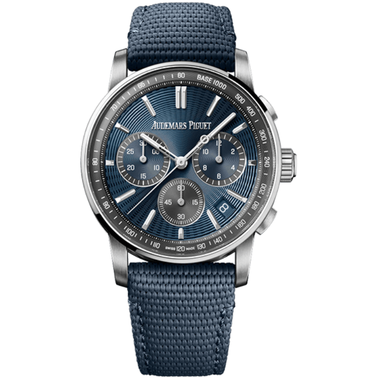 Audemars Piguet Code 11.59, 26393ST, Blue dial, Steel case, Rubber bracelet, 41mm