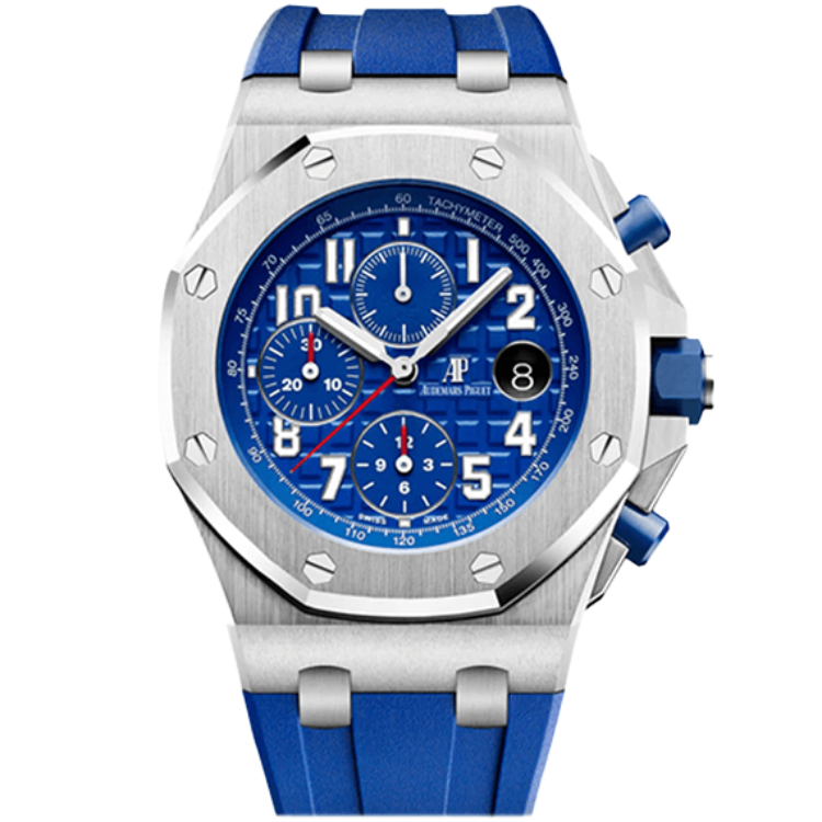 Audemars Piguet Offshore, 26470ST, Blue dial, Steel case, Rubber bracelet, 42mm