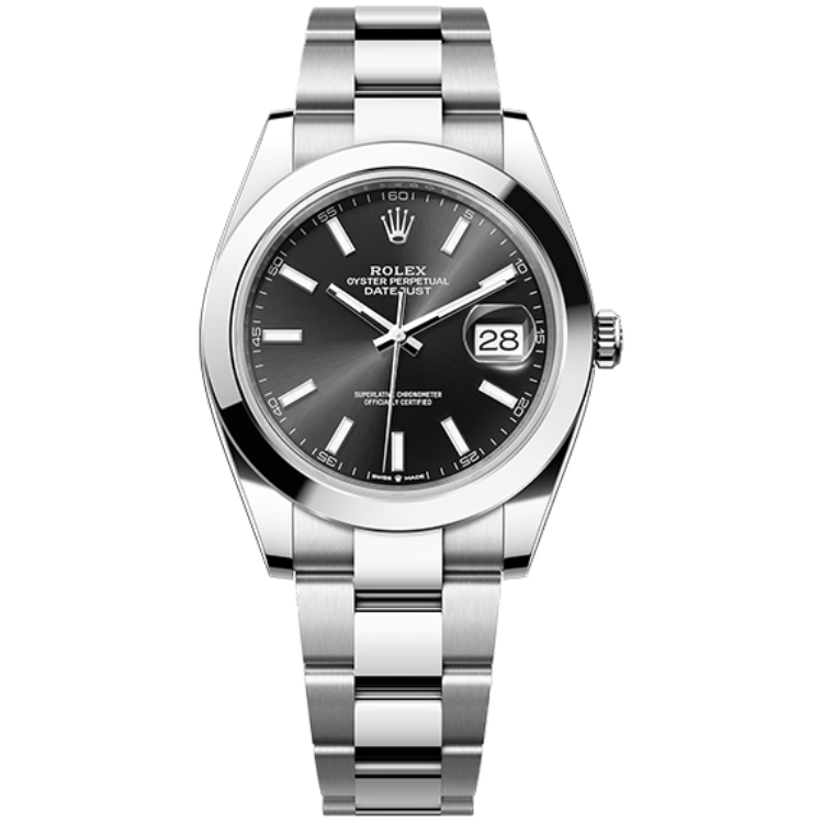 Rolex Datejust ref. 126300 black dial steel case steel bracelet 41mm