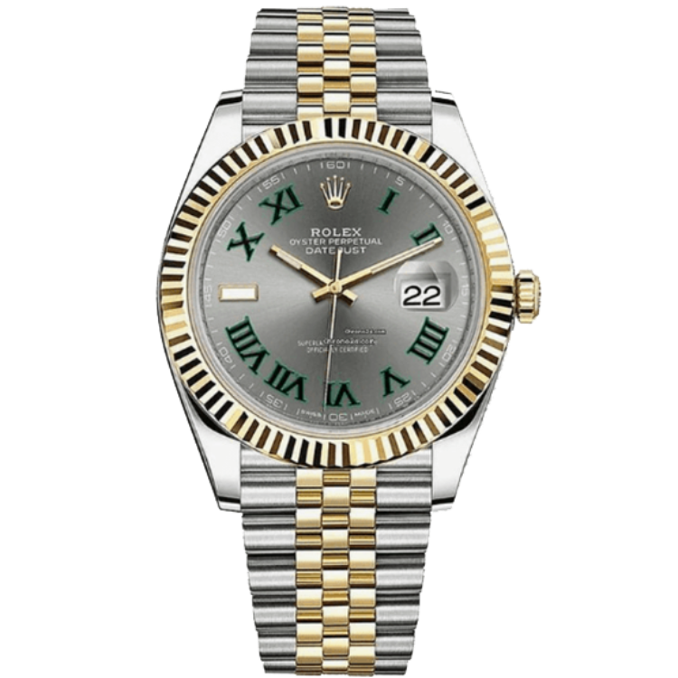 Rolex Datejust ref. 126333 grey dial steel case two-tone bracelet 41mm