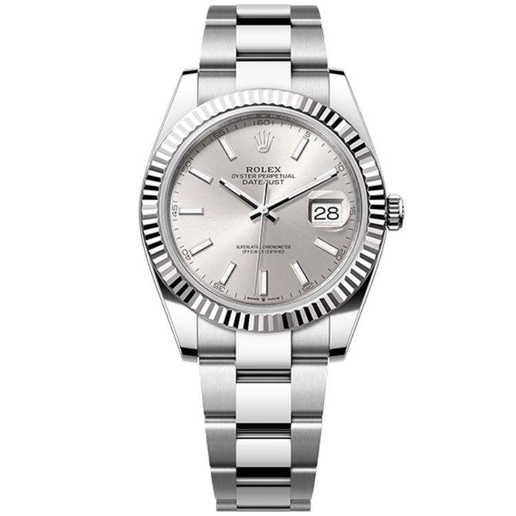 Rolex Datejust ref. 126334 silver dial steel case steel bracelet 41mm