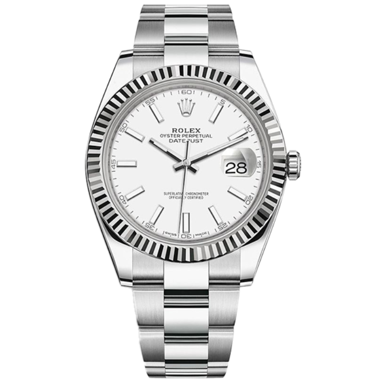 Rolex Datejust ref. 126334 white dial steel case steel bracelet 41mm
