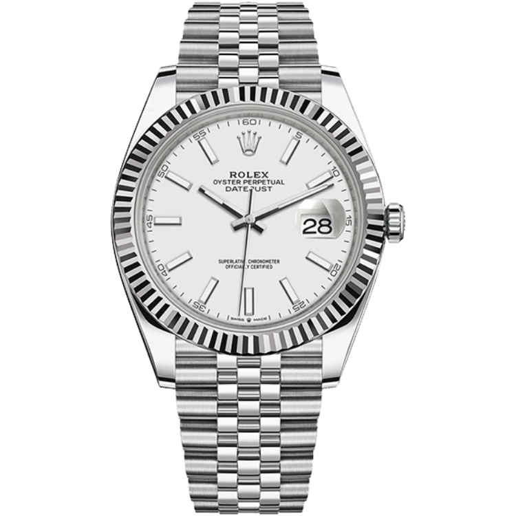 Rolex Datejust ref. 126334 white dial steel case steel bracelet 41mm