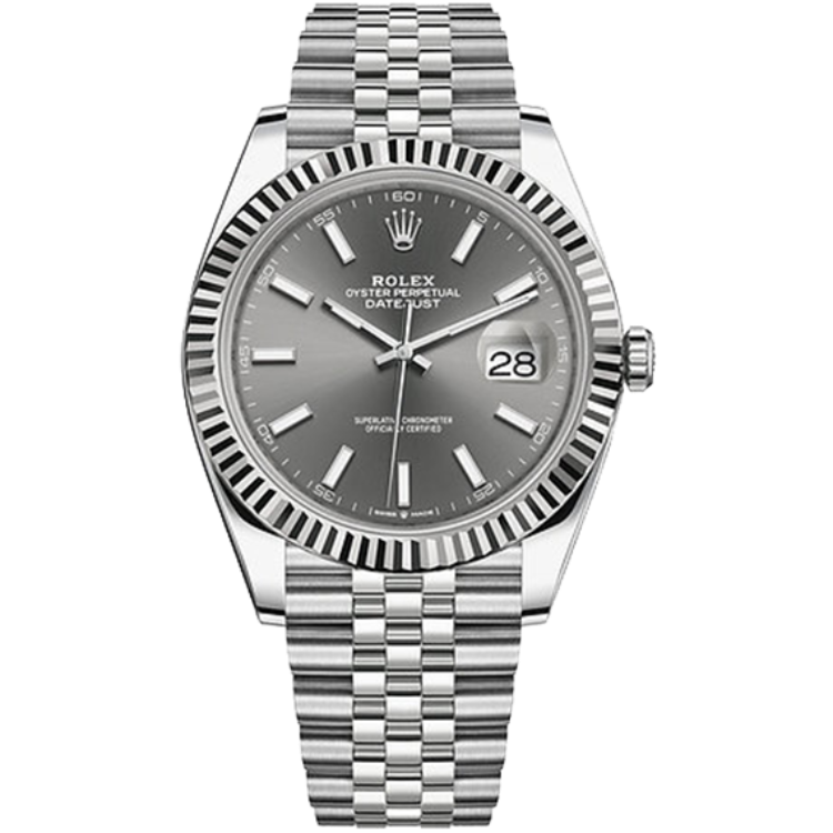 Rolex Datejust ref. 126334 grey dial steel case steel bracelet 41mm