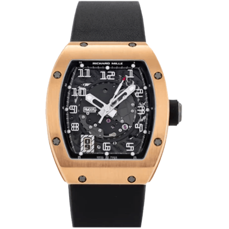 Richard Mille RM 005 Skeleton skeleton dial rose gold case 45mm