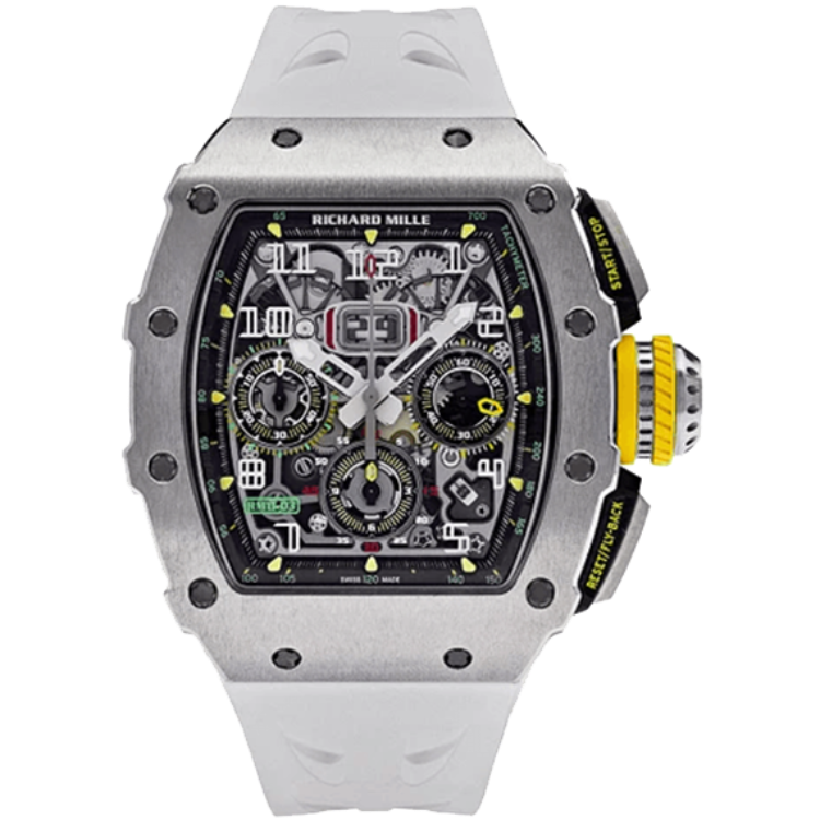 Richard Mille RM 11-03 Skeleton Flyback Chronograph skeleton dial titanium case 44.5mm