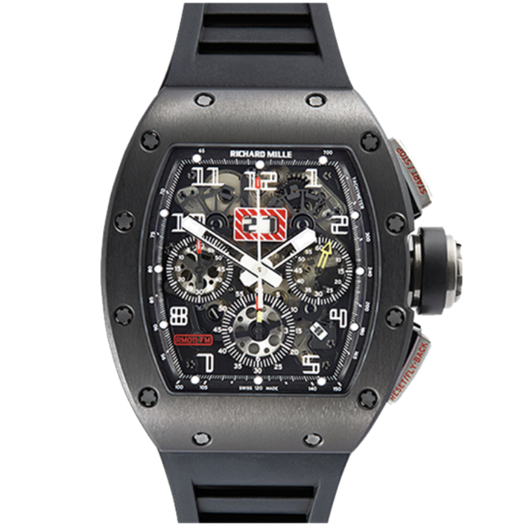 Richard Mille RM 011 Skeleton - Limited 50 Flyback Chronograph skeleton dial titanium case 50mm