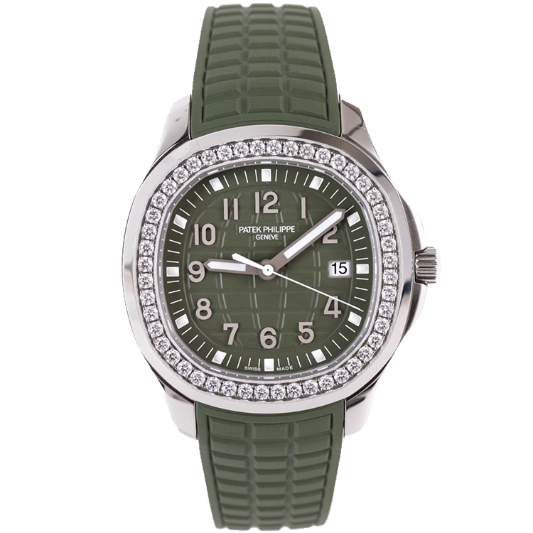 Patek Philippe Aquanaut Luce 5267 green dial steel case rubber bracelet 39mm