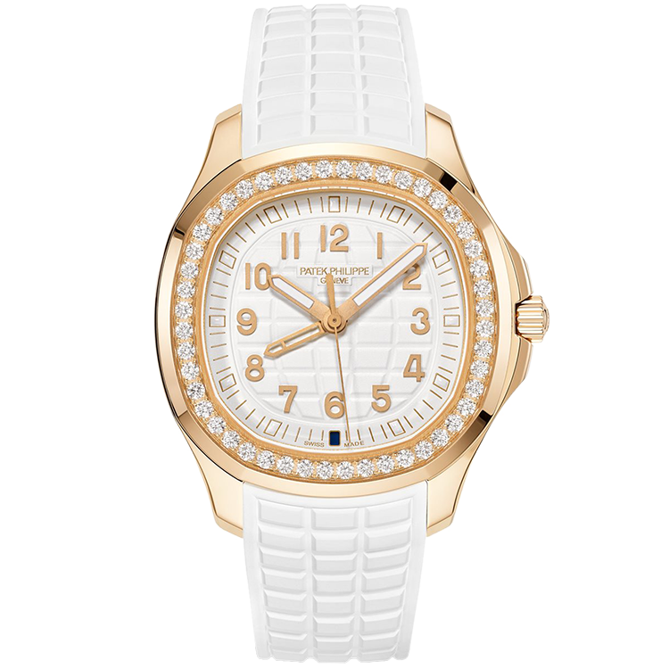 Patek Philippe Aquanaut Luce 5269 white dial rose gold case rubber bracelet 39mm