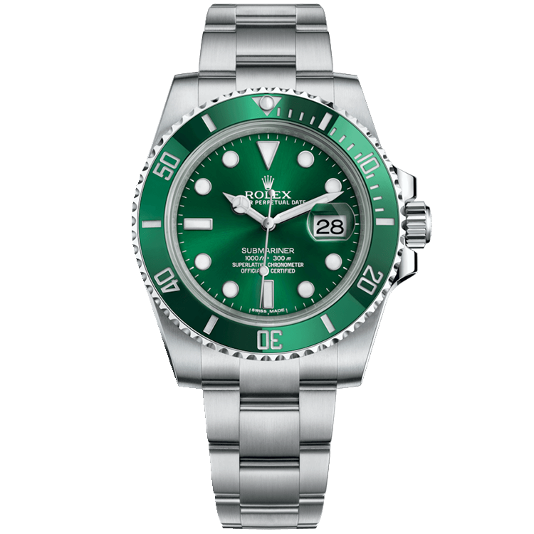 Rolex Submariner ref. 116610LV green dial steel case steel bracelet 40mm
