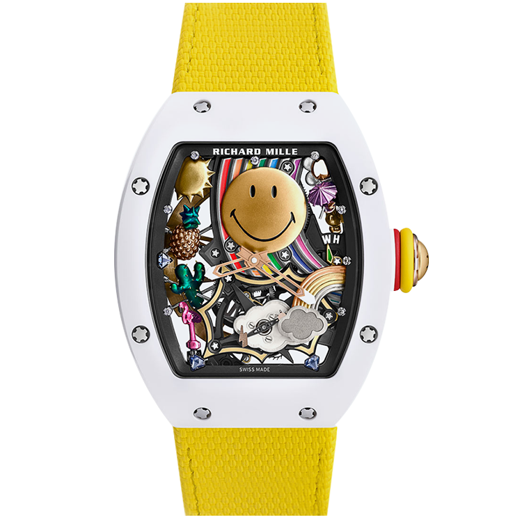 Richard Mille RM 88 Smiley Tourbillon skeleton dial rose gold case 48mm