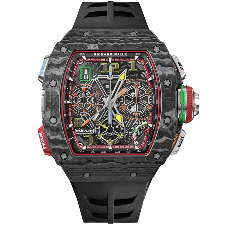 Richard Mille RM 65-01 Skeleton Chronograph skeleton dial carbon case 50mm