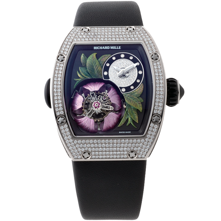 Richard Mille RM 19-02 Skeleton Fleur skeleton dial white gold case 45mm