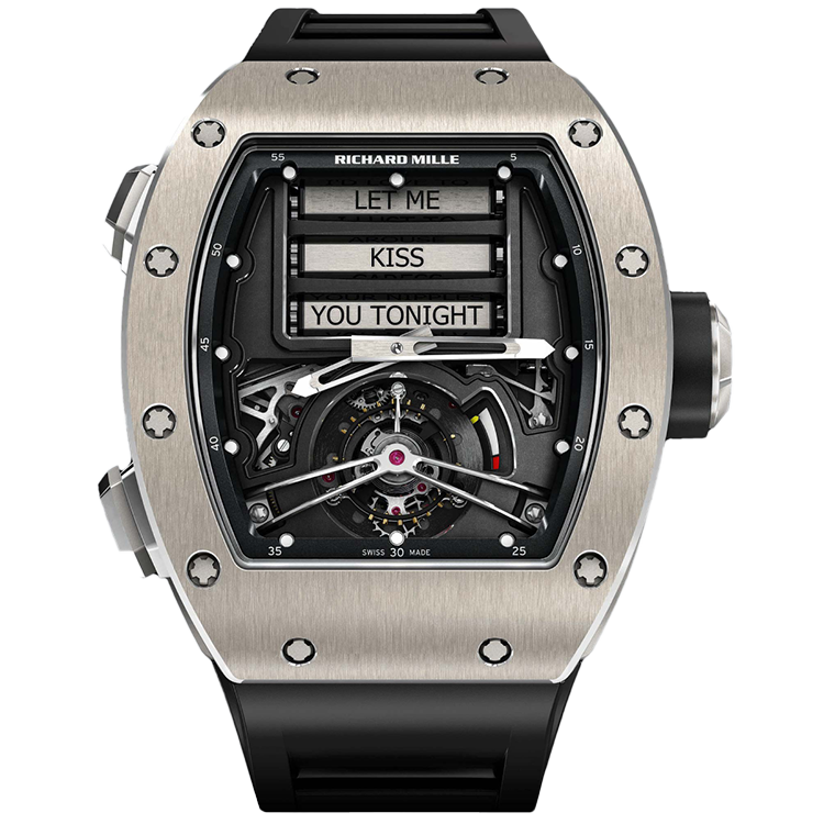 Richard Mille RM 69 Erotic Tourbillon skeleton dial titanium case 50mm