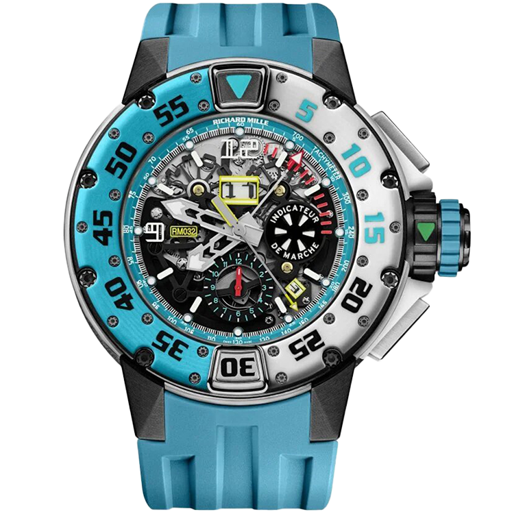 Richard Mille RM 032 Skelton Les Voiles De Saint Barth skeleton dial titanium case 50mm