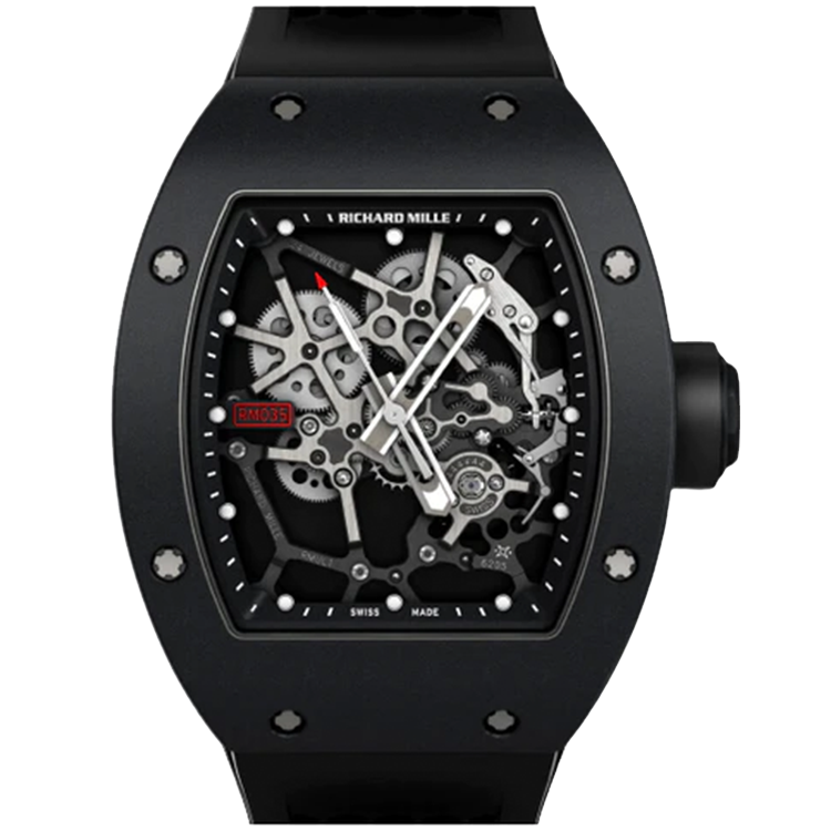 Richard Mille RM 035 Skeleton Rafael Nadal skeleton dial aluminum case 48mm