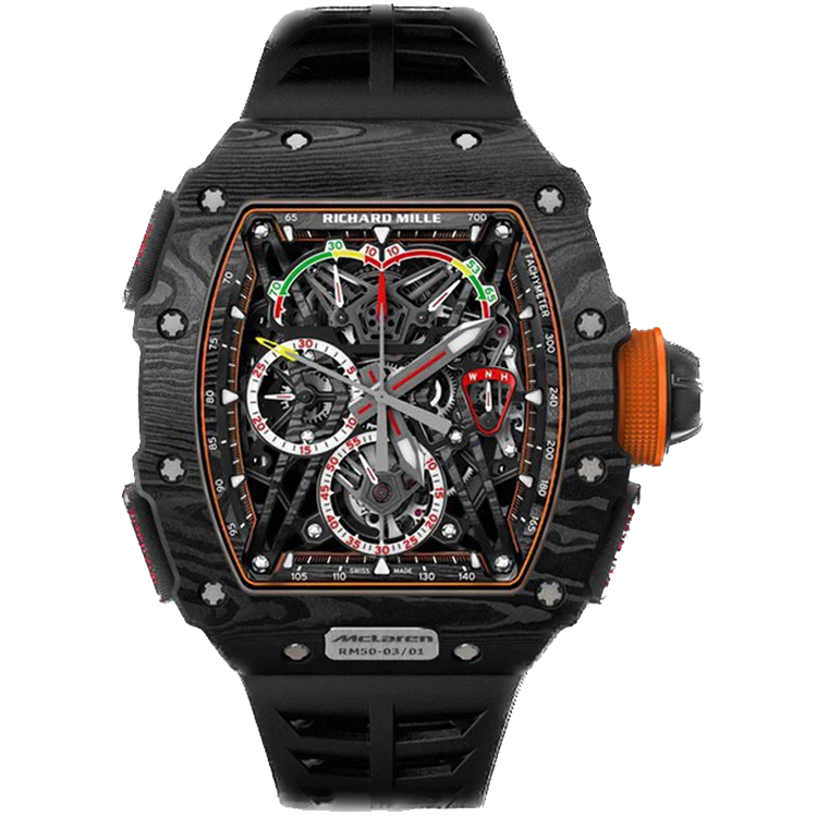 Richard Mille RM 50-03 Skeleton McLaren F1 skeleton dial carbon case 50mm