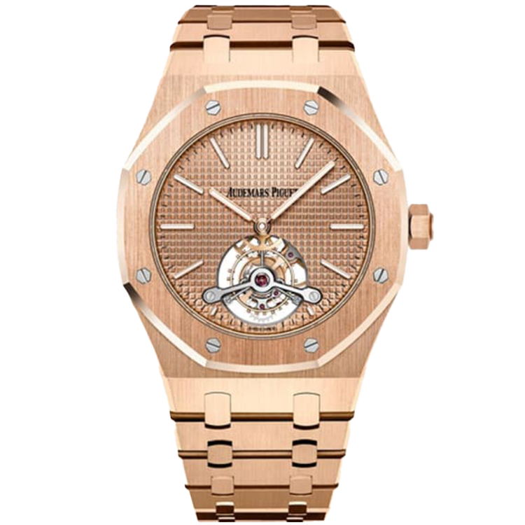Audemars Piguet Royal Oak, 26515OR, Pink dial, Rose Gold case, Rose Gold bracelet, 41mm