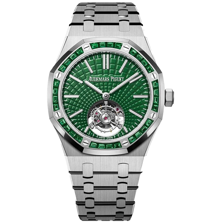 Audemars Piguet Royal Oak, 26532IC, Green dial, Titanium case, Titanium bracelet, 41mm