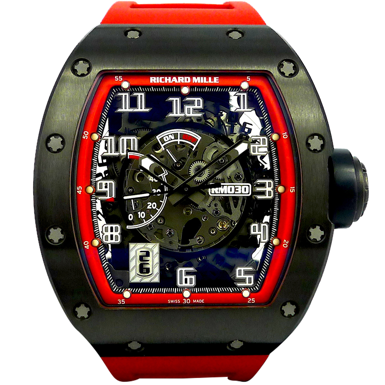 Richard Mille RM 030 Skeleton - Limited 50 Black Knight skeleton dial titanium case 50mm