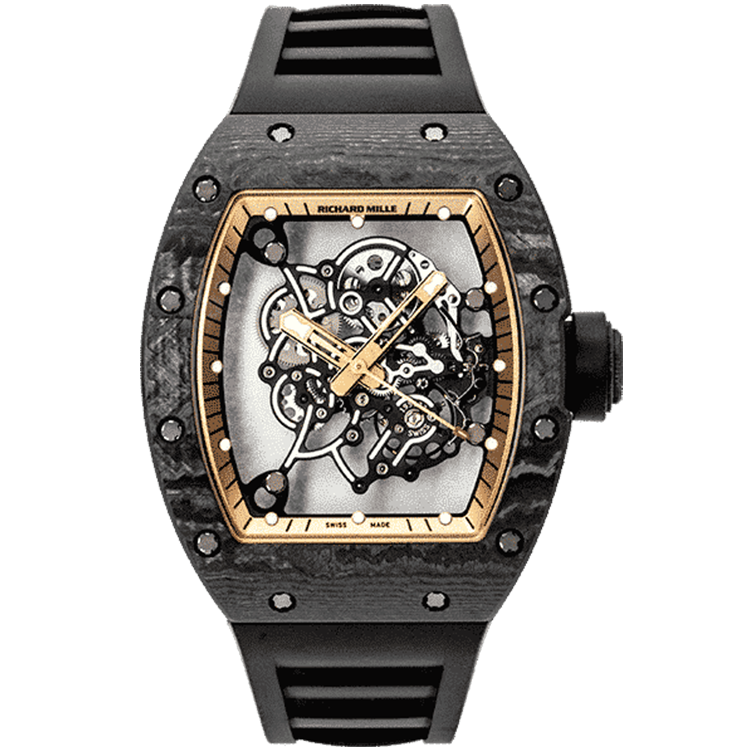 Richard Mille RM 055 Skeleton Asia Exclusive skeleton dial carbon case 50mm