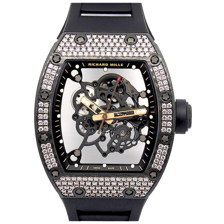 Richard Mille RM 055 Skeleton Bubba Watson skeleton dial rose gold case 50mm