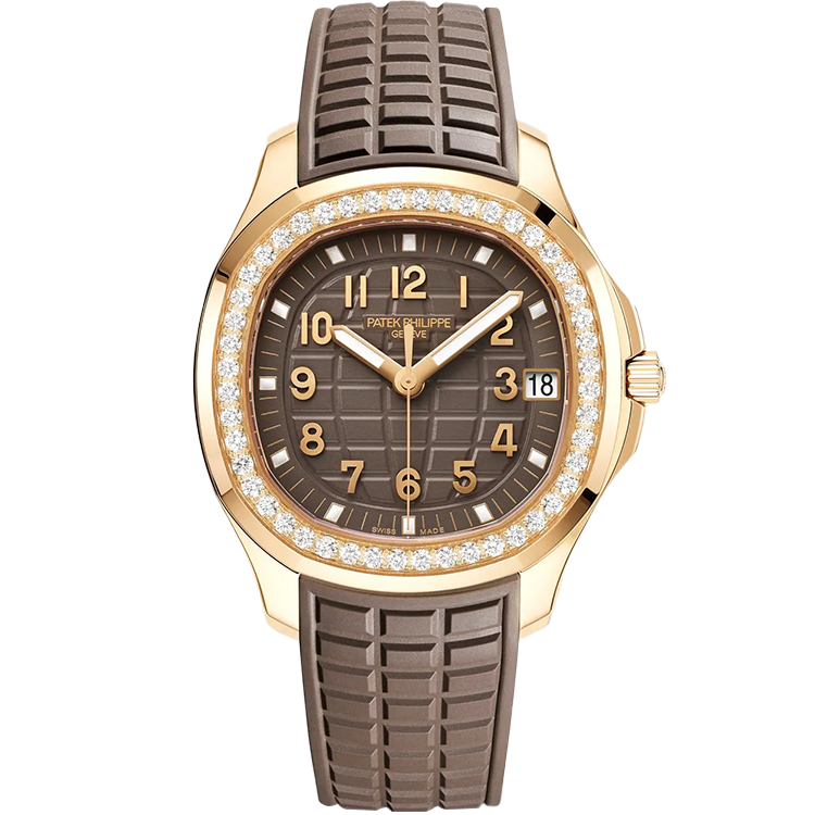 Patek Philippe Aquanaut Luce 5268 chocolate dial steel case rubber bracelet 39mm
