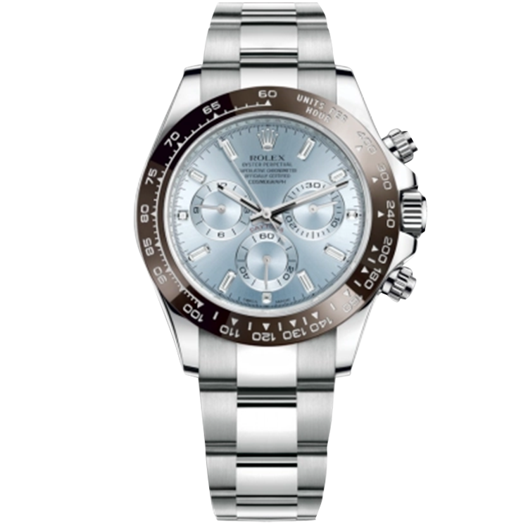 Rolex Daytona ref. 116506 blue dial platinum case platinum bracelet 40mm
