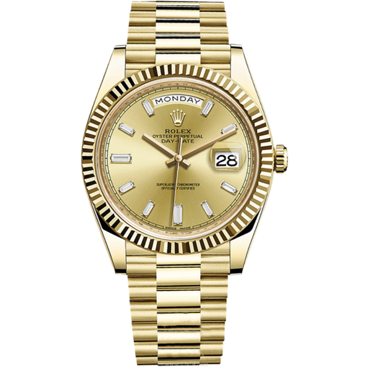 Rolex Day-Date ref. 228238 champagne dial yellow gold case yellow gold bracelet 40mm