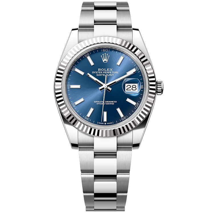 Rolex Datejust ref. 126334 blue dial steel case steel bracelet 41mm