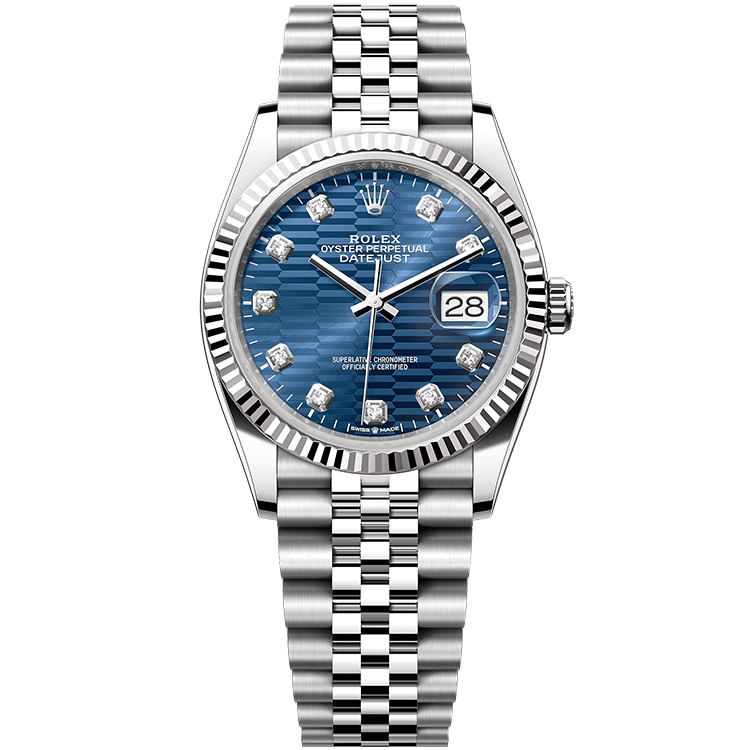 Rolex Datejust ref. 126234 blue dial steel case steel bracelet 36mm