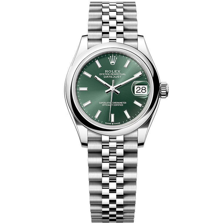 Rolex Datejust ref. 278274 green dial steel case steel bracelet 31mm