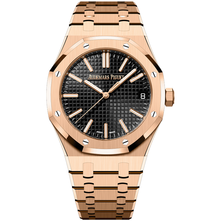 Audemars Piguet Royal Oak, 15510OR, Black dial, Rose Gold case, Rose Gold bracelet, 41mm