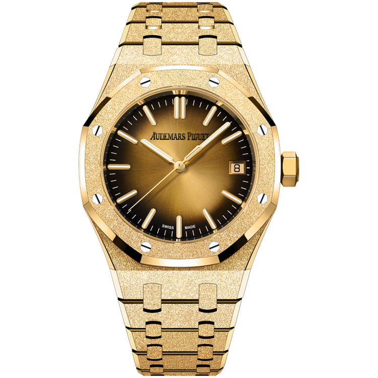 Audemars Piguet Royal Oak, 15550BA, Champagne dial, Yellow Gold case, Yellow Gold bracelet, 37mm