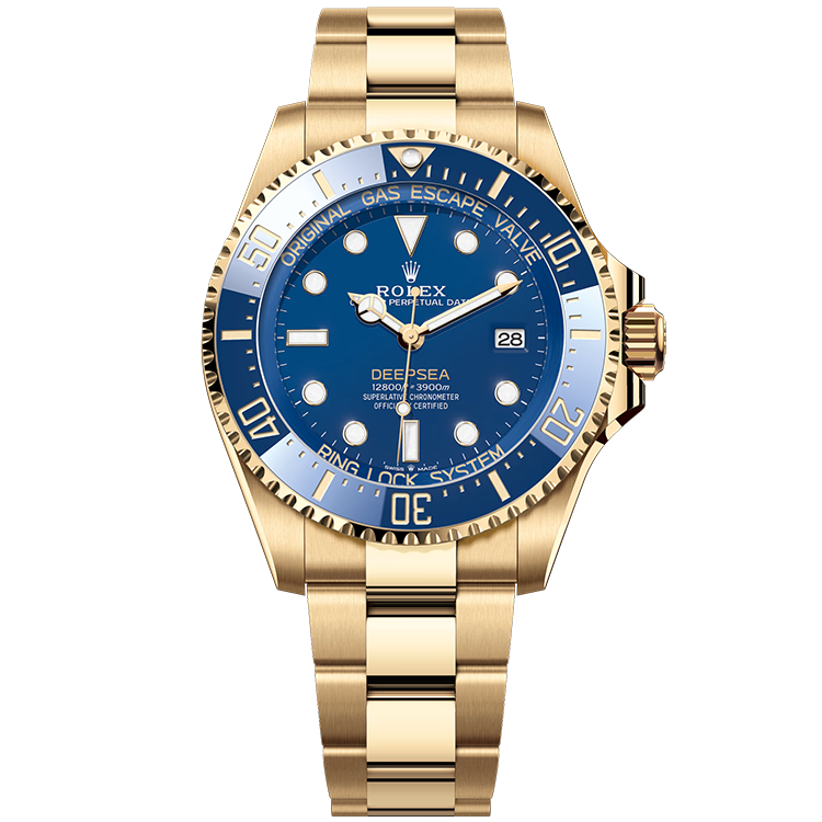 Rolex Deepsea ref. 136668LB blue dial yellow gold case yellow gold bracelet 44mm