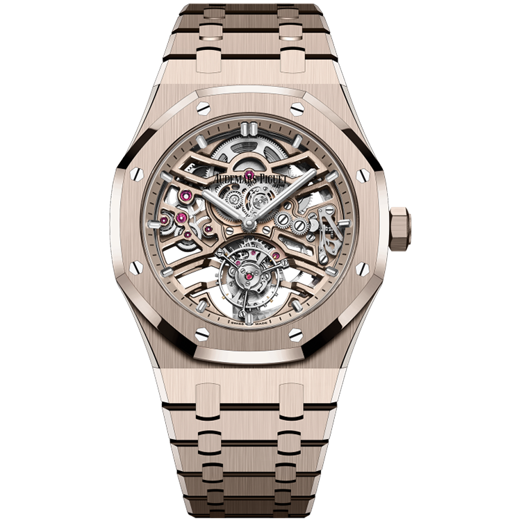 Audemars Piguet Royal Oak, 26735SG, Skeleton dial, Rose Gold case, Rose Gold bracelet, 41mm