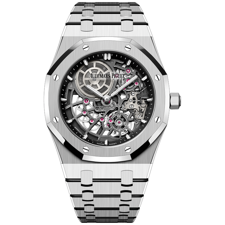Audemars Piguet Royal Oak, 16204BC, Skeleton dial, White Gold case, White Gold bracelet, 39mm