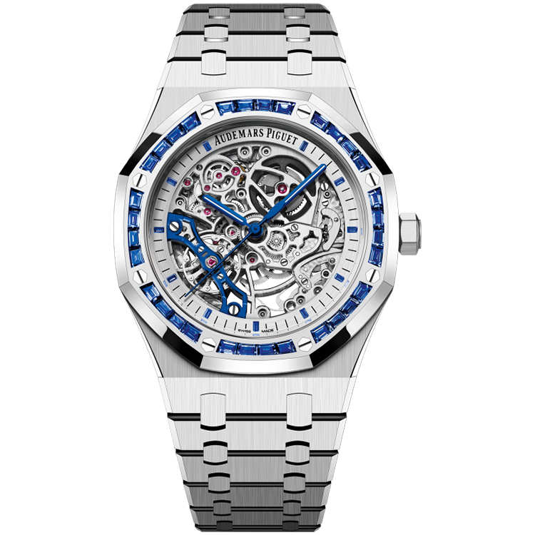 Audemars Piguet Royal Oak, 15412BC, Skeleton dial, White Gold case, White Gold bracelet, 41mm