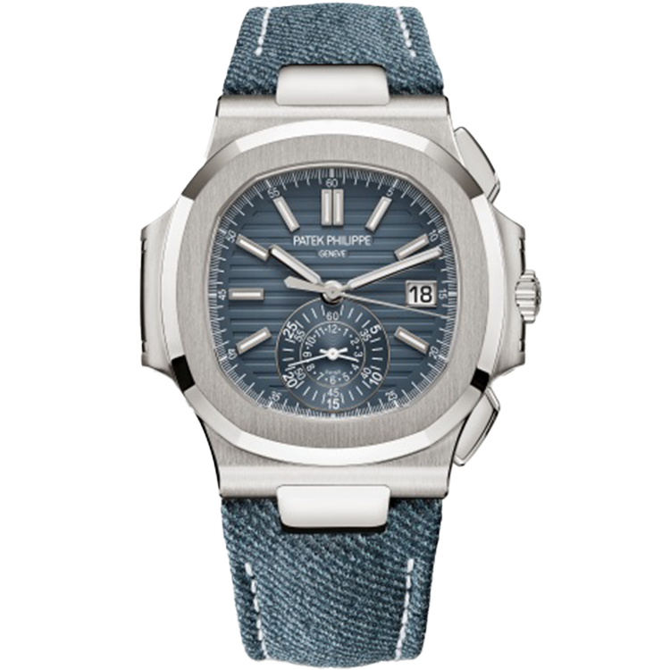 Patek Philippe Nautilus 5980/60G blue dial white gold case white gold bracelet 40.5mm