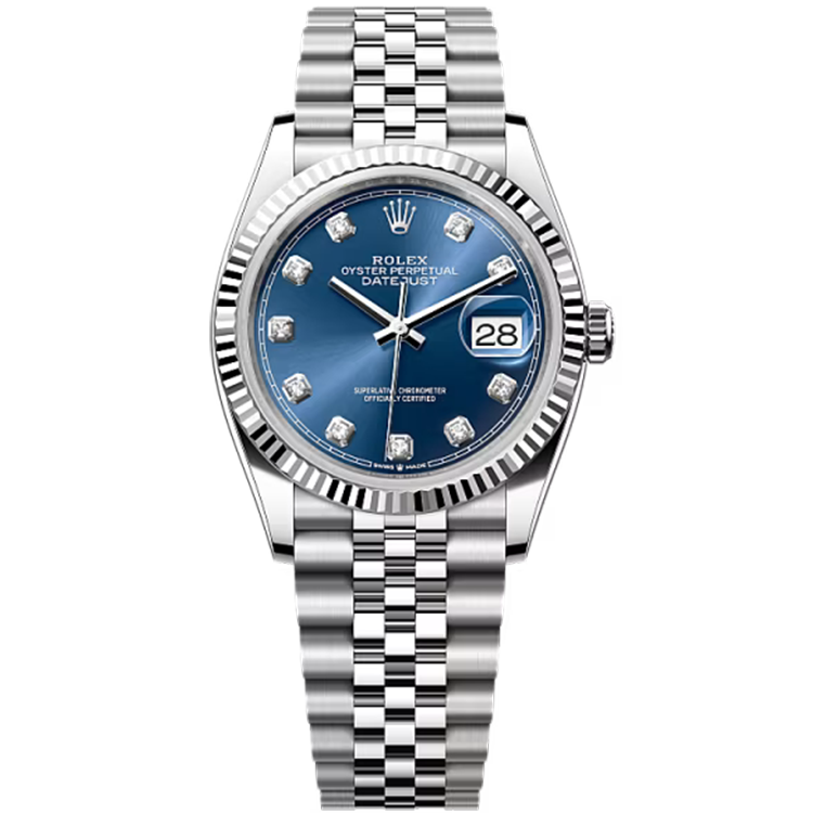Rolex Datejust ref. 126234 blue dial steel case steel bracelet 36mm