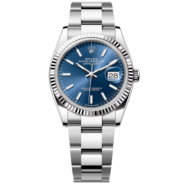Rolex Datejust ref. 126234 blue dial steel case steel bracelet 36mm