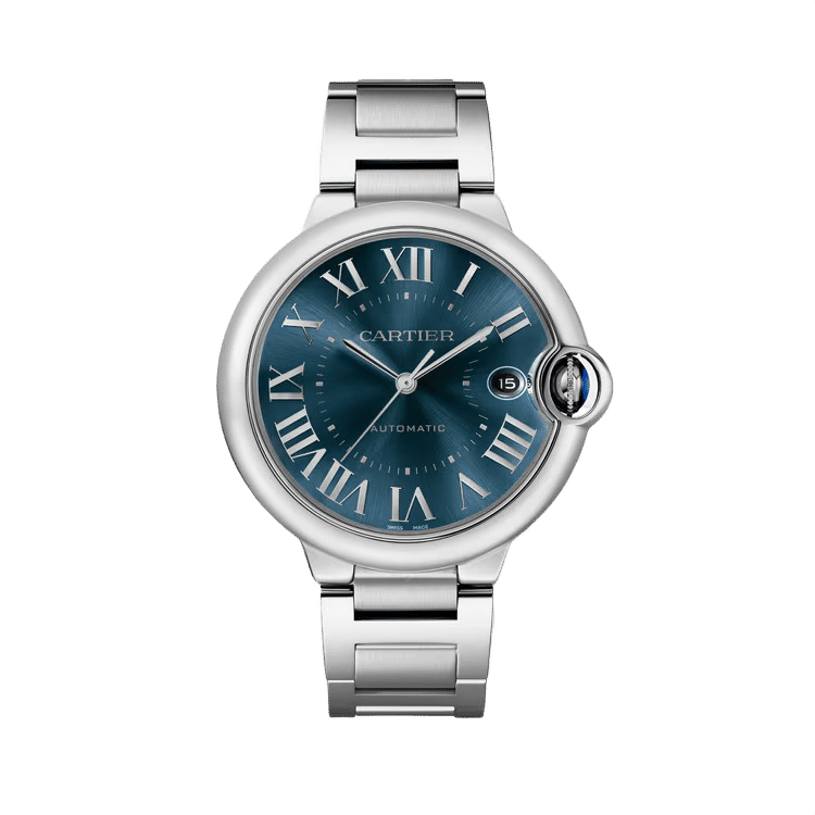 Cartier Ballon Bleu Large ref. WSBB0061 blue dial steel case steel bracelet 40mm